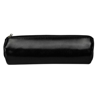 3703748251631-Trousse ronde School - 1 compartiment - noir - Carpentras--0