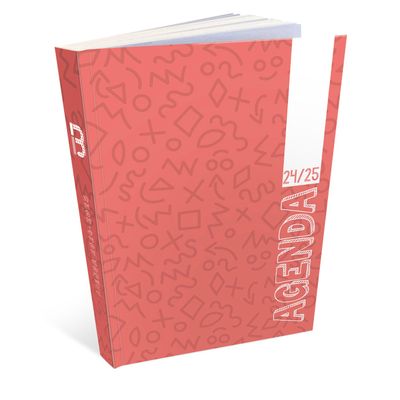 3592930023787-Agenda L'écolier - 1 jour par page - 12 x 17 cm - rouge - Bouchut--0