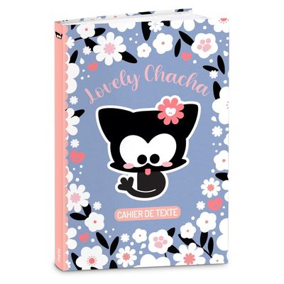 3661507616551-Cahier de texte Chacha Lovely - 15 x 21 cm - Kid'Abord--0