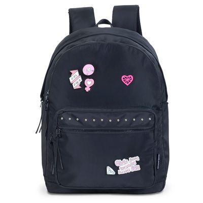 5600446652761-Sac à dos Miss Lemonade Girl Power - 2 compartiments - noir - Kid'Abord--0