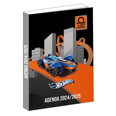 3666311024981-Agenda Hot Wheels - 1 jour par page - 12 x 17 cm - multicolore - Bagtrotter--0