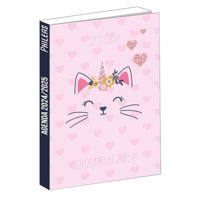3666311024608-Agenda Phileas - 1 jour par page - 12 x 17 cm - moustache - Bagtrotter--0