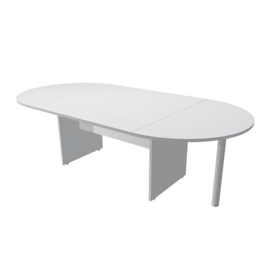 7331920003653-Table de réunion Trend - ovale - L220 cm - blanc--0