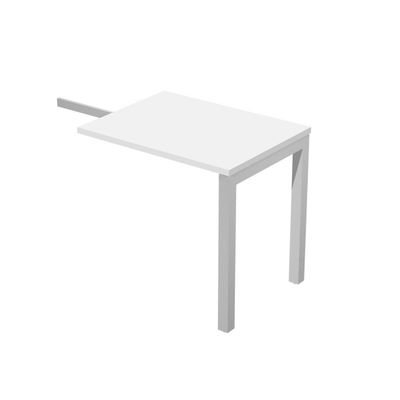 7331920001871-Retour direct pour Bureau Trend pieds métal arche - L80 - plateau blanc--0