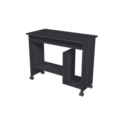 7331910012085-Bureau informatique - L92xP45xH76 cm - frêne noir--0
