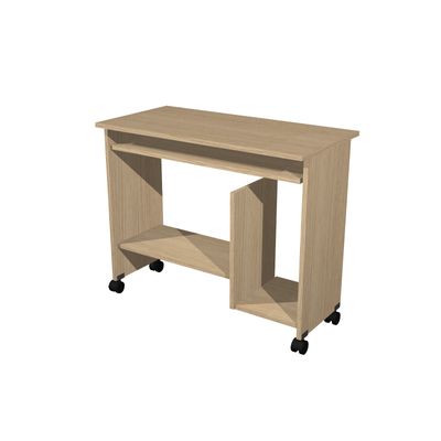 7331910016199-Bureau informatique - L92xP45xH76 cm - chêne--0