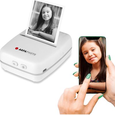 3760265541928- Kodak Realipix Pocket - Appareil photo Mini Printer - Bluetooth - Blanc--1