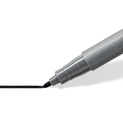 4007817099414-STAEDTLER Pigment pen 379 - 2 feutres - pointe ogive 1 mm - noir intense--1