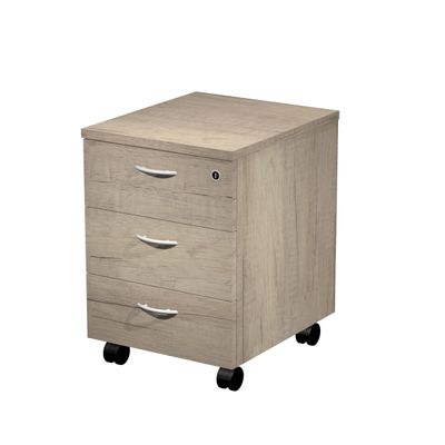 7331920004278-Caisson mobile Trend - L43xP52xH59,5 cm - 3 tiroirs - imitation chêne canadien--0