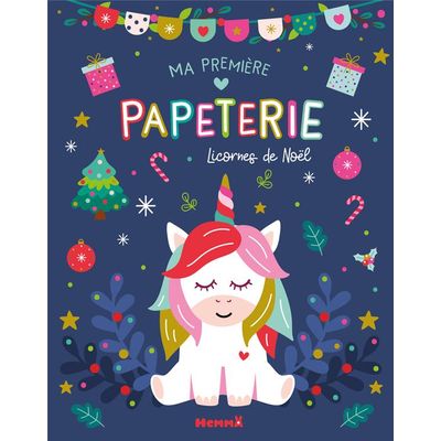 9782508059278-Hemma My First Stationery - Kit de travaux créatifs - licornes de Noël--0