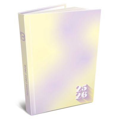 3592930025958-Agenda RDC reliure intégra année scolaire BOUCHUT "Gamme in the air" 12,5 x 17,5 cm coloris violet PE--0