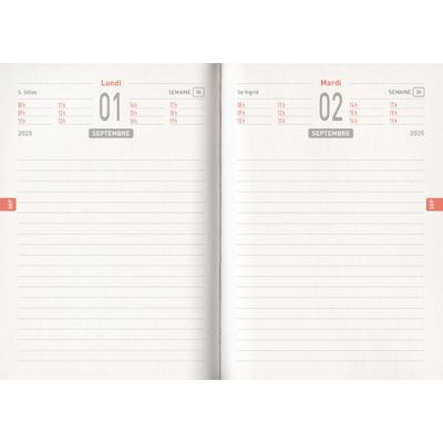 3592930025996-Agenda RDC reliure intégra année scolaire BOUCHUT "Manga vert" 12,5 x 17,5 cm --2