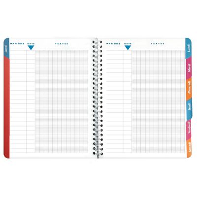 3660942087087-Cahier de textes à spirale Jurassic World - 17 x 22 cm - Raptor - Exacompta--1