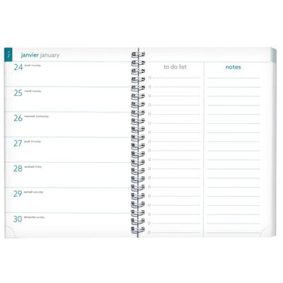 3660942087520-Agenda de bureau spiralé 16 mois Léo - 1 semaine sur 1 page - 15 x 21 cm - beige - Exacompta--1
