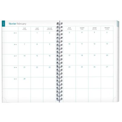 3660942087520-Agenda de bureau spiralé 16 mois Léo - 1 semaine sur 1 page - 15 x 21 cm - beige - Exacompta--2