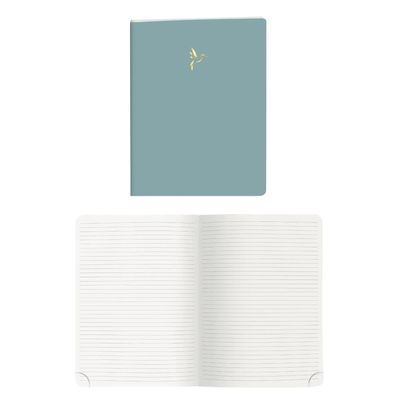 3660942087704-Multicarnet Clover Céleste -2 carnets lignés et 1 carnet uni - 15 x 21 cm - Paloma, Elise bleu, Kraft--5