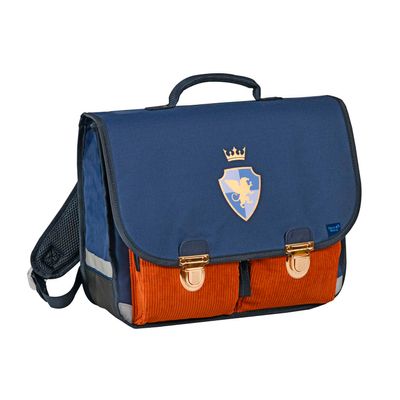 3371010525133-CARTABLE 38 VINTAGE - 2 COMPARTIMENTS Louise & Arthur - Chevalier - 38x30x14 cm--0