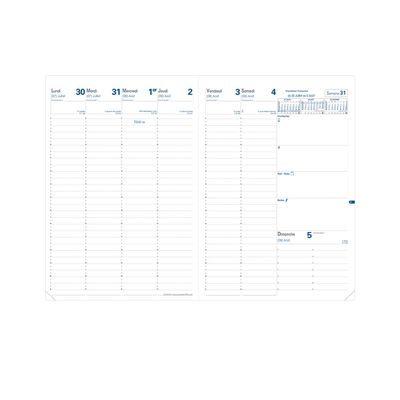 3371010127320-Quo Vadis - Recharge de l'agenda de l'année scolaire - 2024 - 2025 - semainier - maxi - 211 x 297 mm ---0