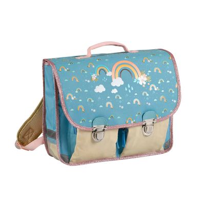 3371010475803-CARTABLE 38 VINTAGE - 2 COMPARTIMENTS Louise & Arthur - Météo - 38x30x14 cm--0