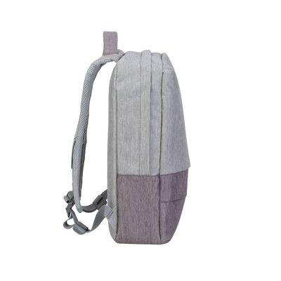 4260403579831-Sac à dos antivol Rivacase 7562 pour ordinateur portable 15,6" - Gris/Mocha avec port USB intégré - --2