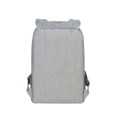 4260403579831-Sac à dos antivol Rivacase 7562 pour ordinateur portable 15,6" - Gris/Mocha avec port USB intégré - --4