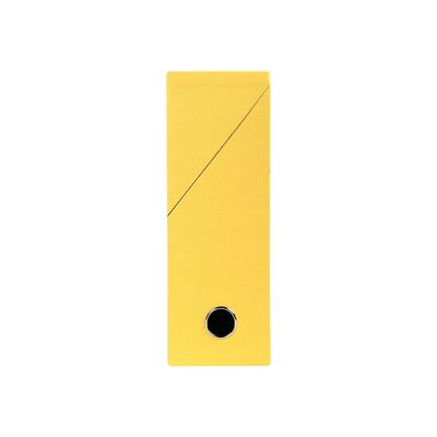 3130630895299-Exacompta - Boîte de transfert - dos 90 mm - toile jaune-Avant-0