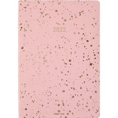3664447126630-Agenda Céleste - 1 semaine sur 2 pages - 17 x 24,5 cm - rose - Oberthur-P_405120315_1-0