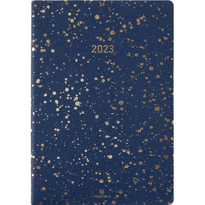 3664447126647-Agenda Céleste - 1 semaine sur 2 pages - 17 x 24,5 cm - bleu marine - Oberthur-P_405120316_1-0