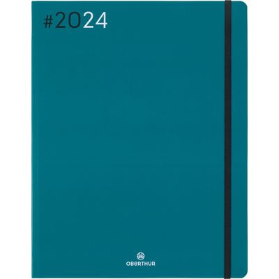 3664447154336-Agenda Flex - 1 semaine sur 2 pages - 22 x 28 cm - émeraude - Oberthur-P_405148925_1-0