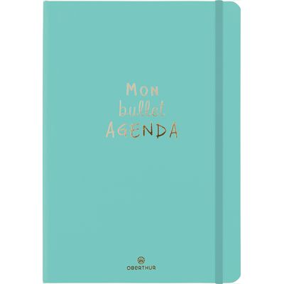 3664447170367-Bullet Agenda - 1 semaine sur 2 pages - 15 x 21 cm - vert menthe - Oberthur-P_405162241_1-0