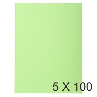 3288584201137-Exacompta Forever - 5 Paquets de 100 Chemises - 170 gr - vert vif--0