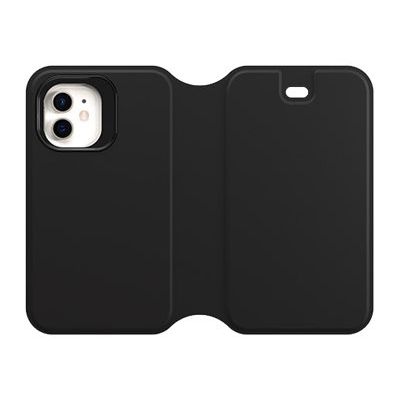 0840104215470-OtterBox Strada Series Via - étui à rabat pour iPhone 12 mini - noir-Arrière-5