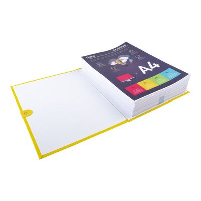 3130632026493-Exacompta - 10 Chemises extensibles à sangle - jaune-Angle gauche-2