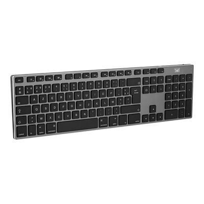 3303170091470-T'nB iClick - clavier sans fil Azerty pour Mac - gris-Angle gauche-0