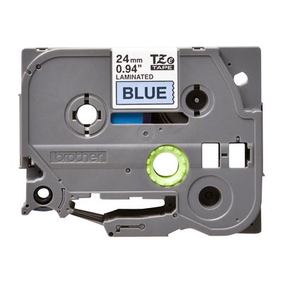 4977766686532-Brother TZe551 - Ruban d'étiquettes auto-adhésives - 1 rouleau (24 mm x 8 m) - fond bleu écritu-Avant-1