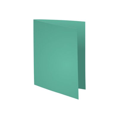 3288583401040-Exacompta Super 160 - 5 Paquets de 100 Chemises - 160 gr - vert clair-Angle droit-1