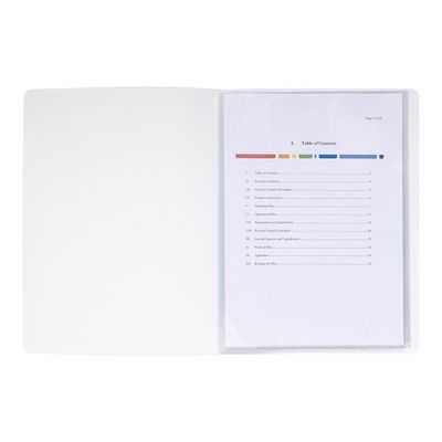 3130632581091-Exacompta Kreacover - 20 Porte vues personnalisables - 20 vues - A4 - blanc-Avant-2