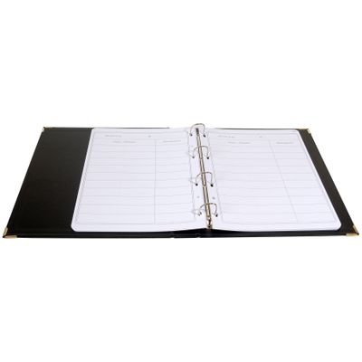 3157406749754-Exacompta - Reliure registre Présence - 32 x 26 cm - 4 anneaux avec recharge 50 feuillets--2
