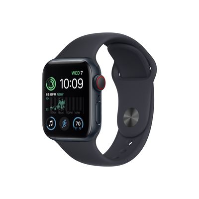 0194253164838-Apple Watch SE (GPS + Cellular) 2e génération - montre connectée - 40mm - 32 Go - noir-Angle droit-0