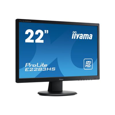 4948570113248-iiyama ProLite E2283HS - écran LED - Full HD (1080p) - 21.5"-Angle gauche-2