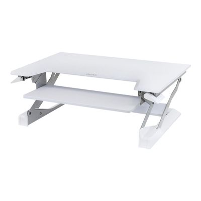 0698833048278-Ergotron WorkFit-T - Station de travail assis-debout - blanc-Angle droit-0