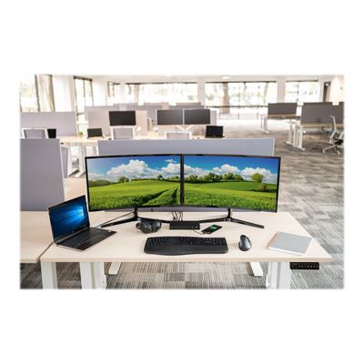 5028252602730-Kensington Pro Fit Ergo - Ensemble clavier et souris sans fil - Azerty - noir-Avant-11