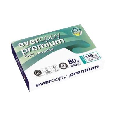 3288580190206-Clairefontaine Evercopy Premium - Papier blanc recyclé - A4 (210 x 297 mm) - 80 g/m² - 50-Angle gauche-0