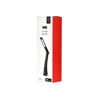 3304490422142-WE - lampe de bureau sans fil - rechargeable - écran LCD - noir-Angle droit-3