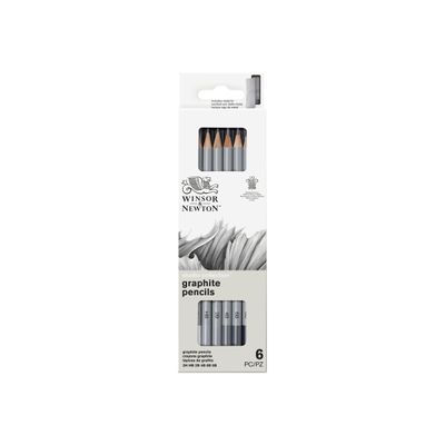 0404051157421-Winsor & Newton Studio Collection - pack de 6 crayons - 2B, 2H, 4B, 6B, 8B, HB-Avant-0