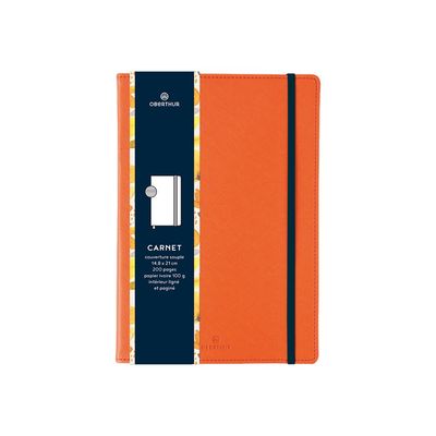 3108725881113-Oberthur Carmen - carnet - A5 - orange-Avant-0