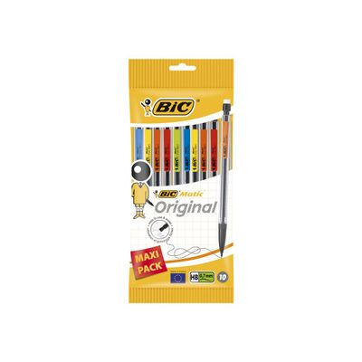 3086120110277-BIC Matic Classic - Pack de 10 porte mines - HB - 0,7 mm-Avant-0