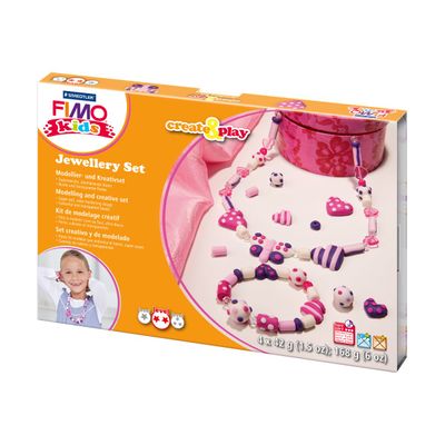 4007817805190-Pâte Fimo KIDS - Kit de modelage  - Bijoux et cœurs-Angle droit-0
