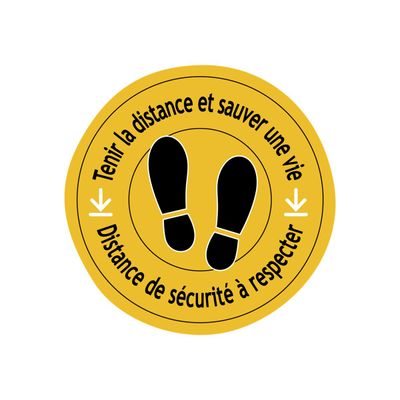 0404000020066-Logistipack - Sticker rond de sol distanciation - 40 cm de diamètre-Avant-0