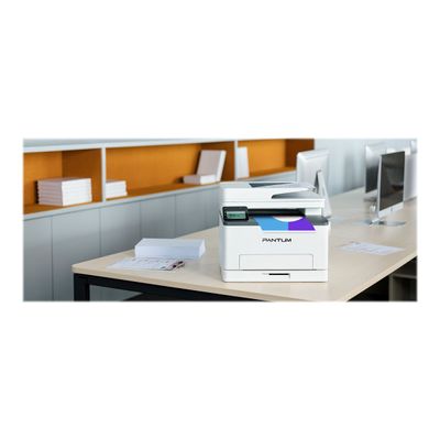 6936358025652-Pantum CM1100ADW - imprimante laser multifonction couleur A4 - USB 2.0, LAN, Wi-Fi(n)-Angle gauche-6